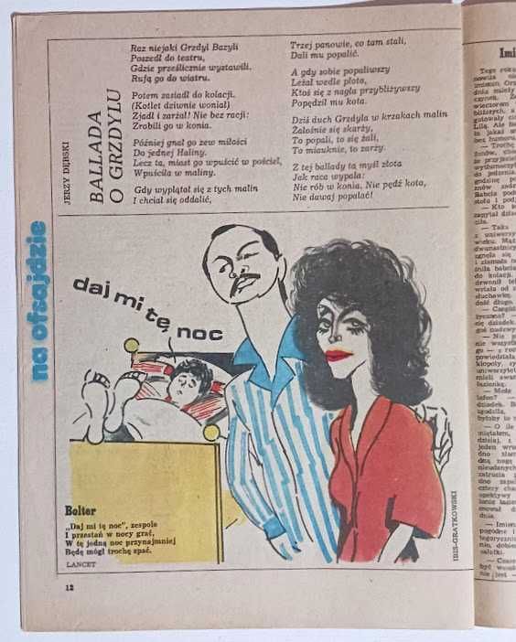 Czasopismo satyryczne Karuzela 1985 rok