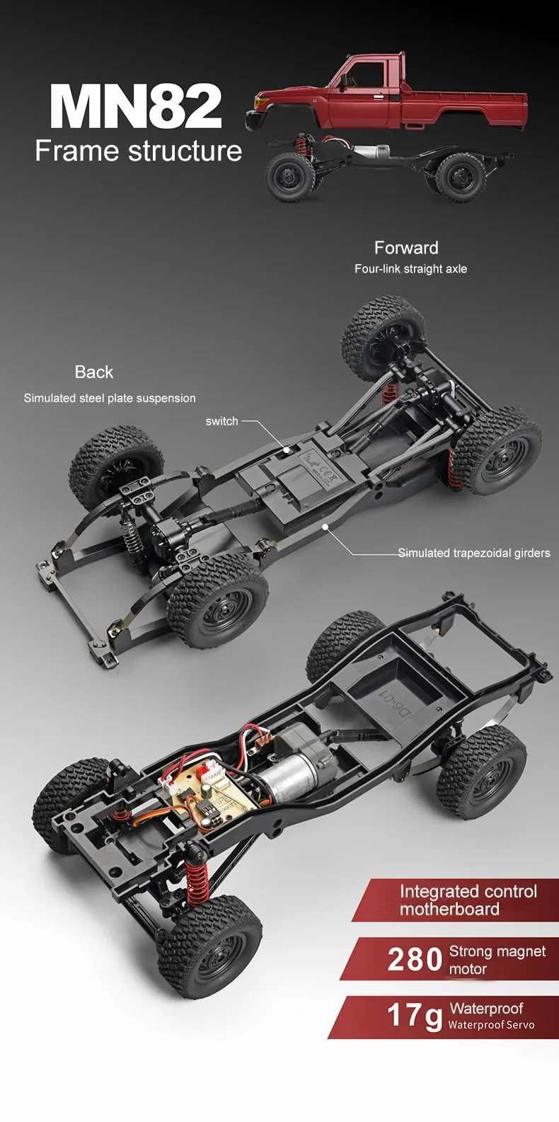 MN82 LC79 Машинка на радиоуправлении RTR 4 на 4 играшка  Land Cruiser