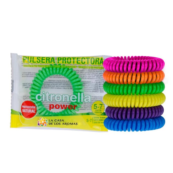 Pulseira de citronela anti mosquitos