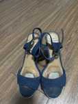 Sandaly damskie granatowe