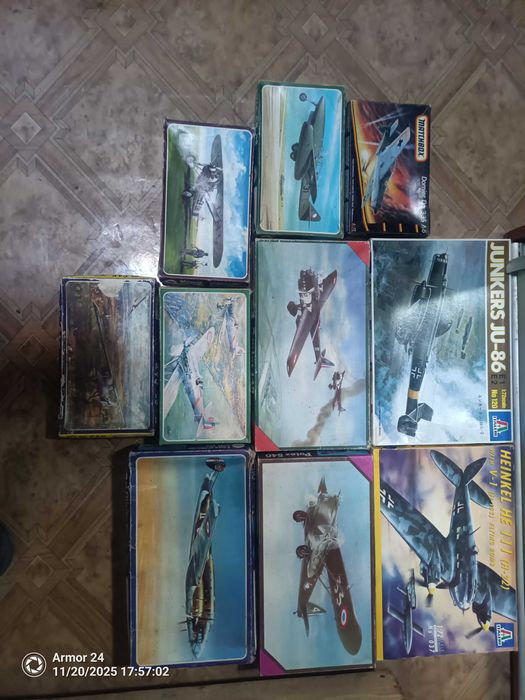 Стендовые модели самолетов 10 шт