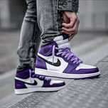 (44,5-28,5 cm) Nike Jordan 1 Retro High Court Purple White 555088,-500