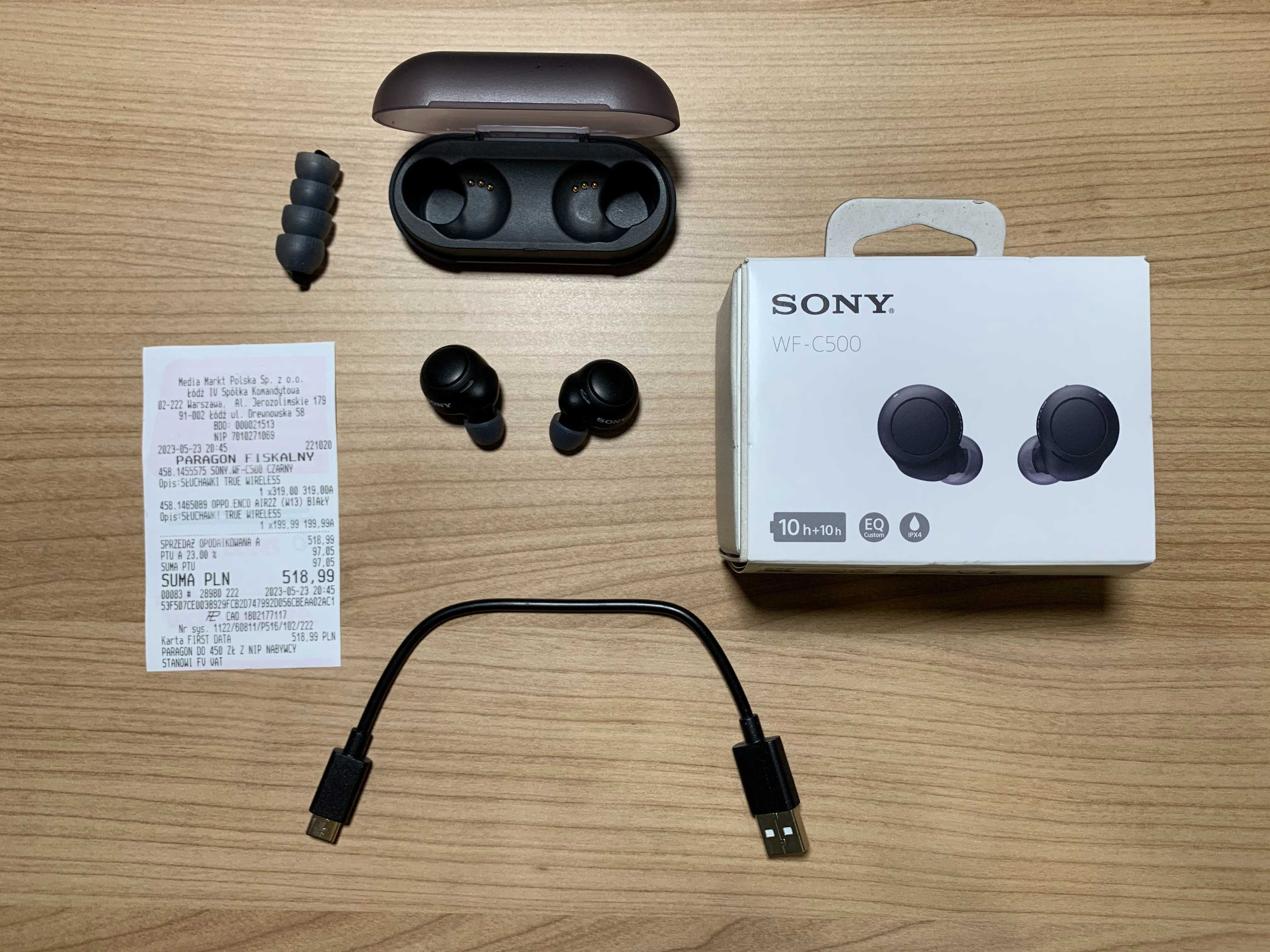 Słuchawki dokanałowe Sony WF-C500