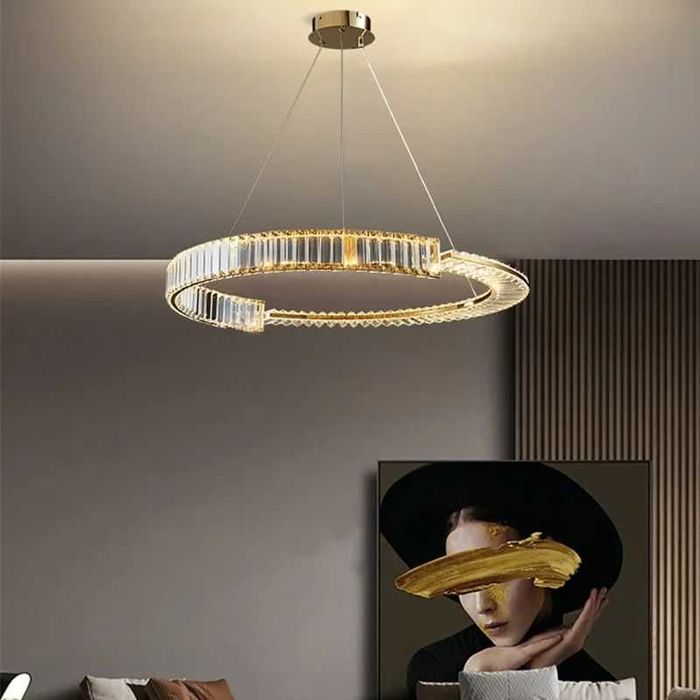 Bohemia Half 40AL Lampa wisząca ring 40cm mosiądz