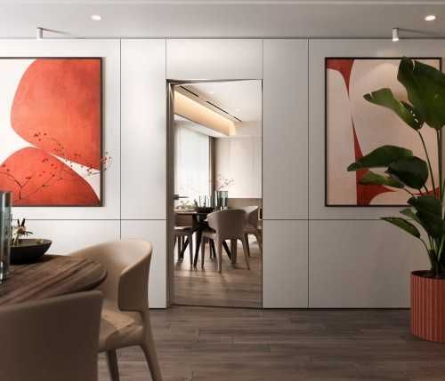 Drzwi kompletne UKRYTE z LUSTREM – 70 cm