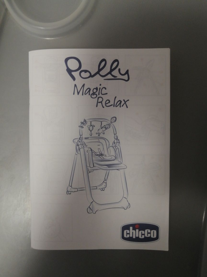 Стільчик для годування Chicco Polly Magic Relax Gray