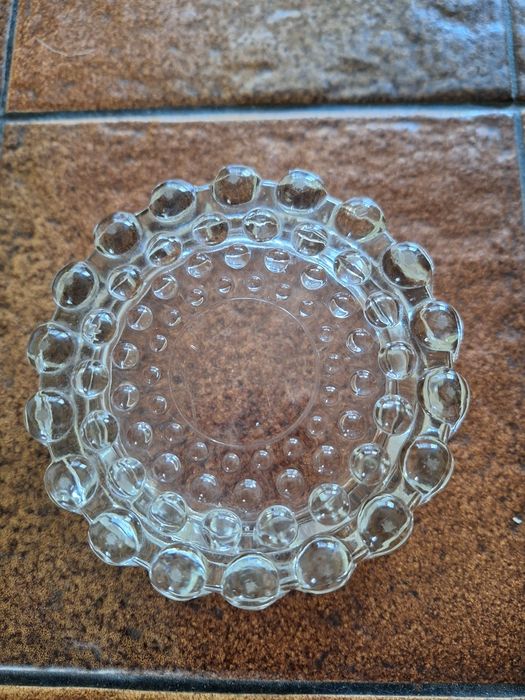 Stara popielniczka Drost z czasów PRL szklana