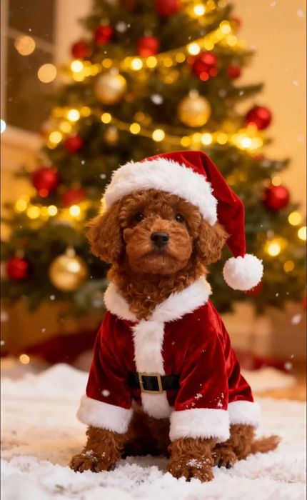 Pudel Miniaturka/Toy Red/Red Brown