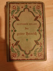 Bardzo stara książka *Der Grüne Heinrich* Gottfried Keller