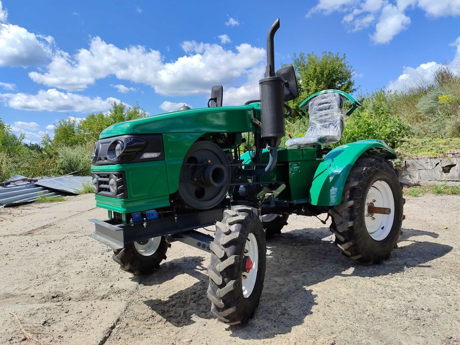 Трактор Файтер Т22 с фрезой и плугом 2х20 Доставим без предоплаты