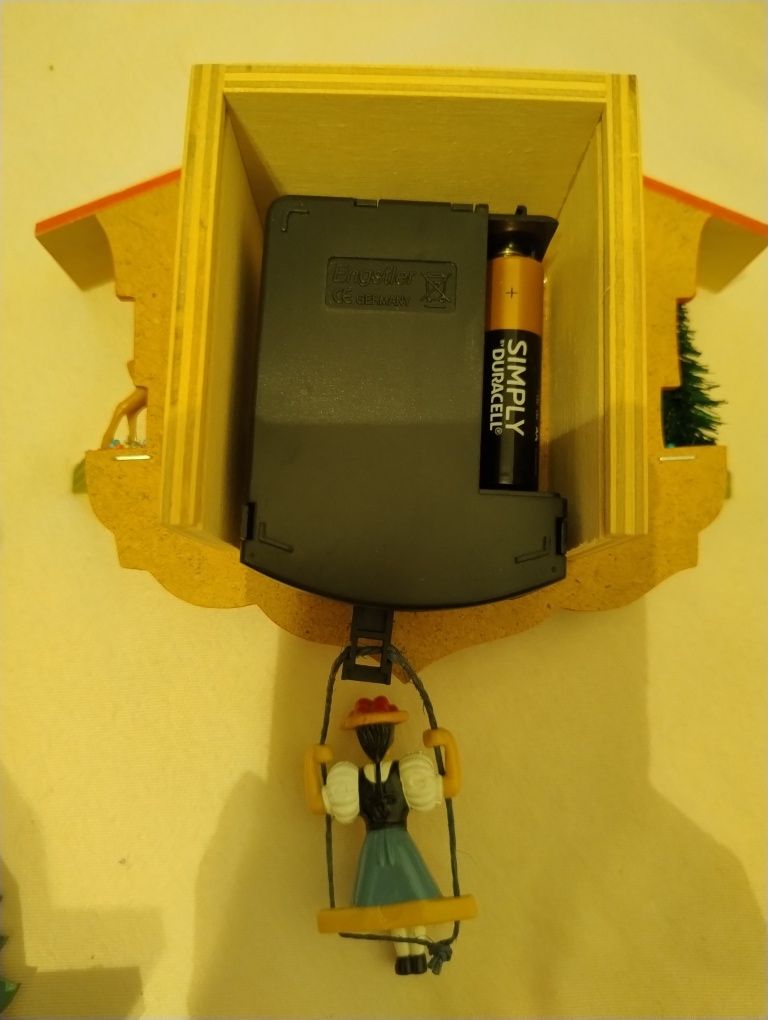 Nowy Zegar wiszący drewniany miniaturka Engstler