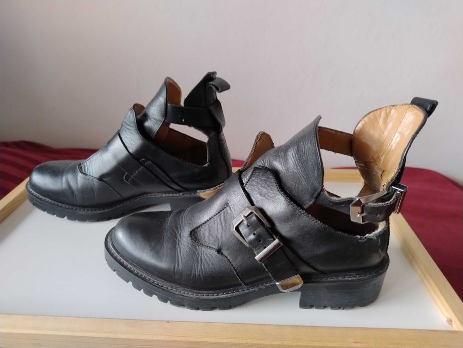 SUPER CENA Buty półbuty trzewiki pantofle marki DIESEL 37 skóra natura