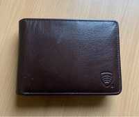 Antykradzieżowy portfel męski z ochroną RFID (ciemny brąz)