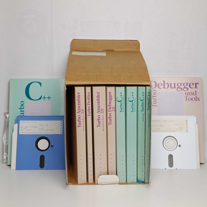 Retro Program Turbo C++ dyskietki 5,25 Debugger and tools Borland