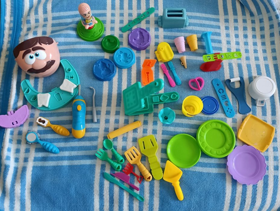 ciastolina Dentysta Play doh,fryzjer, lody,kulinarne, gofry