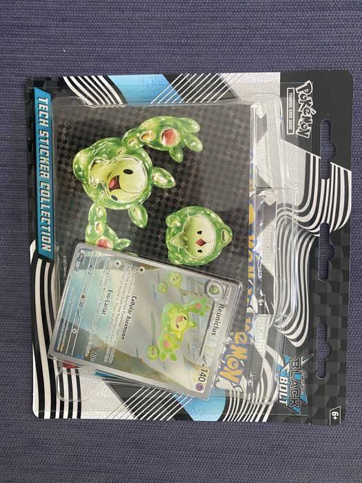 Cartas Pokemon Black Bolt Reuniclus Tech Sticker Collection Selado