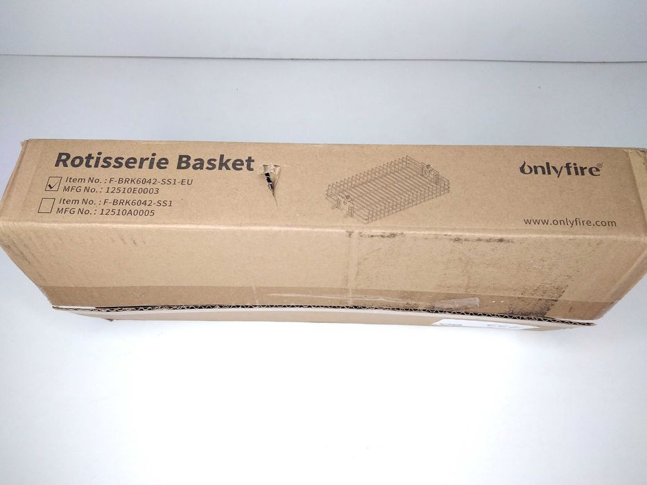 RUSZT Kosz Grillowy Płaski Nierdzewny 23x19x6 ONLYFIRE BRK-6042