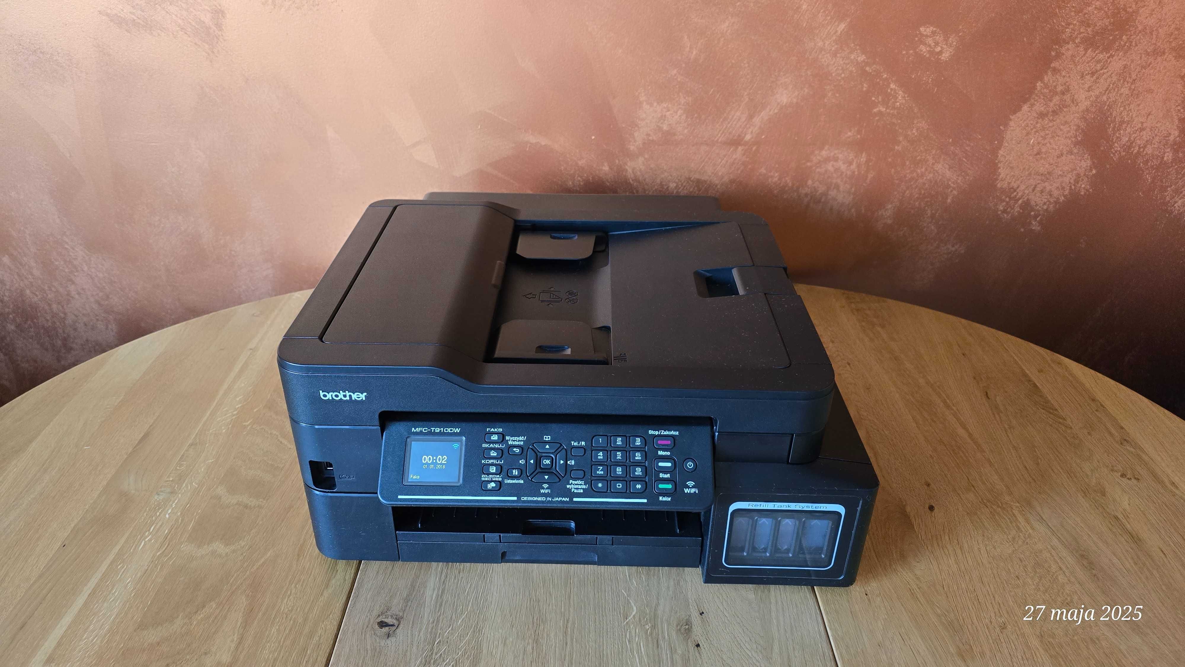 Brother MFC-T910DW drukarka skaner ADF + tusze