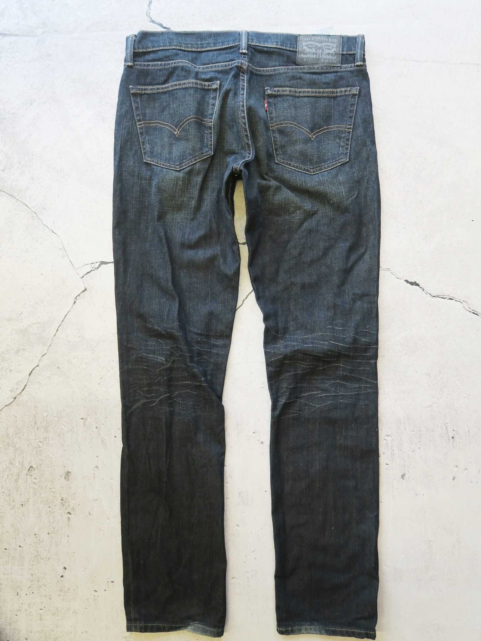 Levi's 511 spodnie jeansy proste 34/34