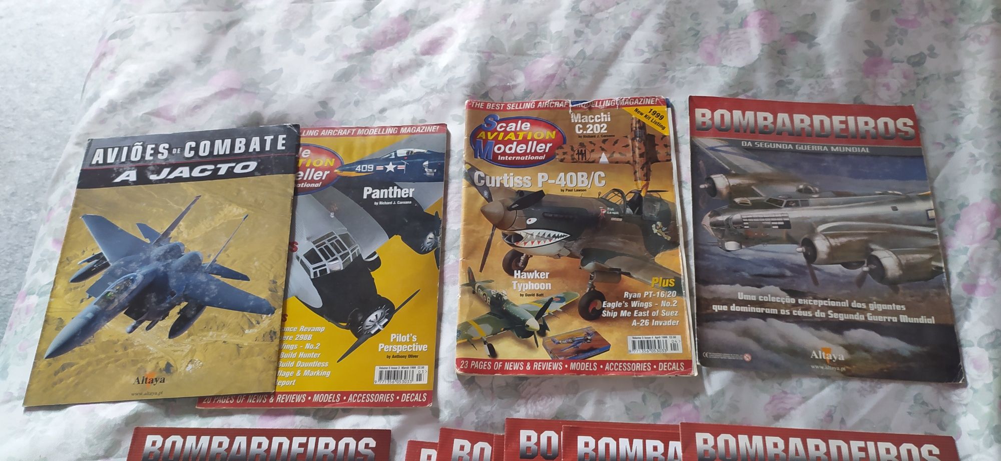 Vendo avião de montar e livros antigos