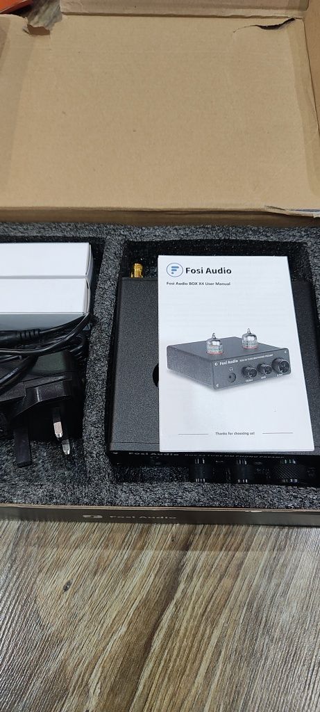 Fosi AudioBOX X4 Phono przedwzmacniacz gramofonowy przedwzmacniacz