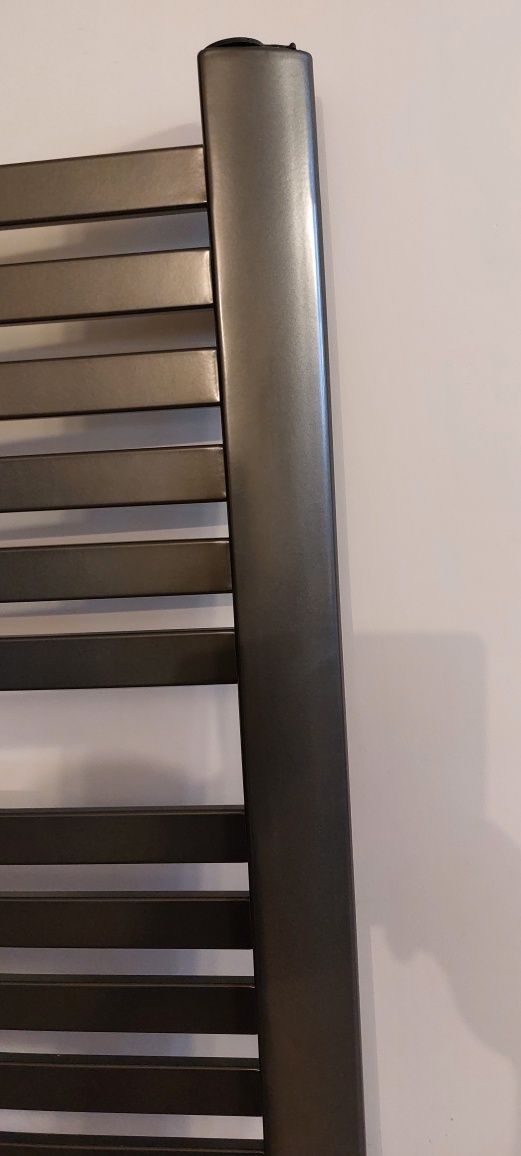 Grzejnik łazienkowy drabinkowy, grafit 115x57 cm NOWY
