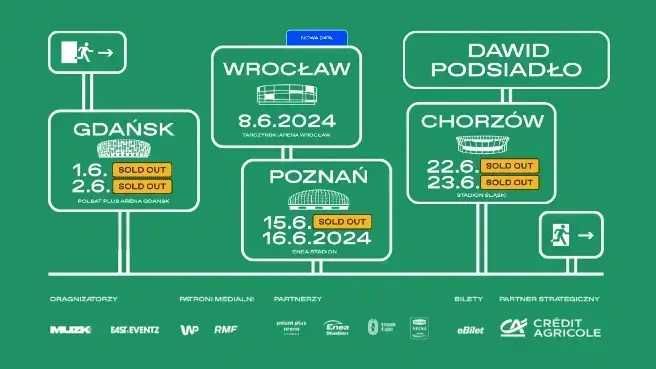Bilet Podsiadło 15.06 Poznań 1 bilet
