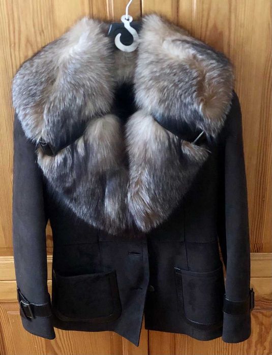 Итальянская дублёнка GAVARICCI из натуральной кожи и меха тосканы