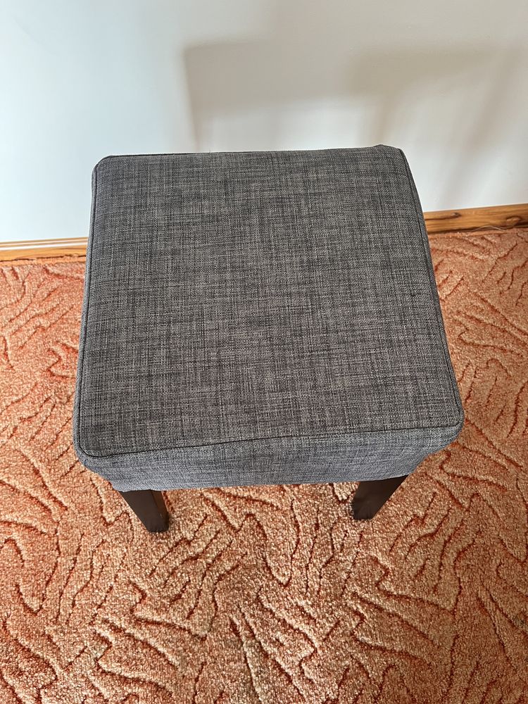 Stołek ikea szary taboret NILS niski nowy