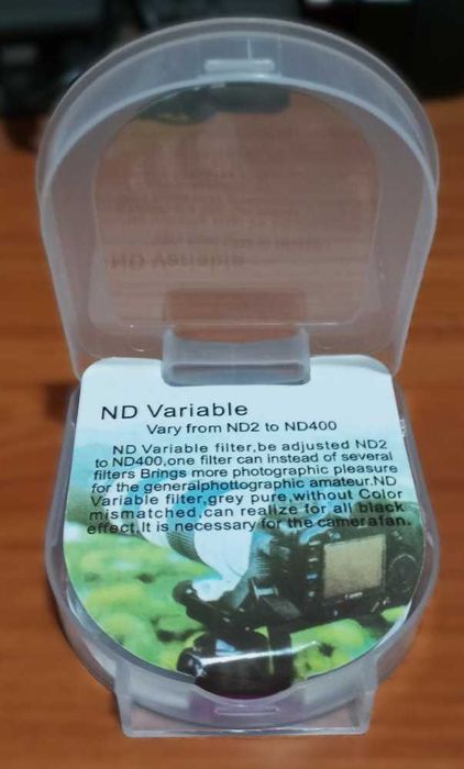 Filtro nd variável fader ajustável nd2 a nd400 49mm