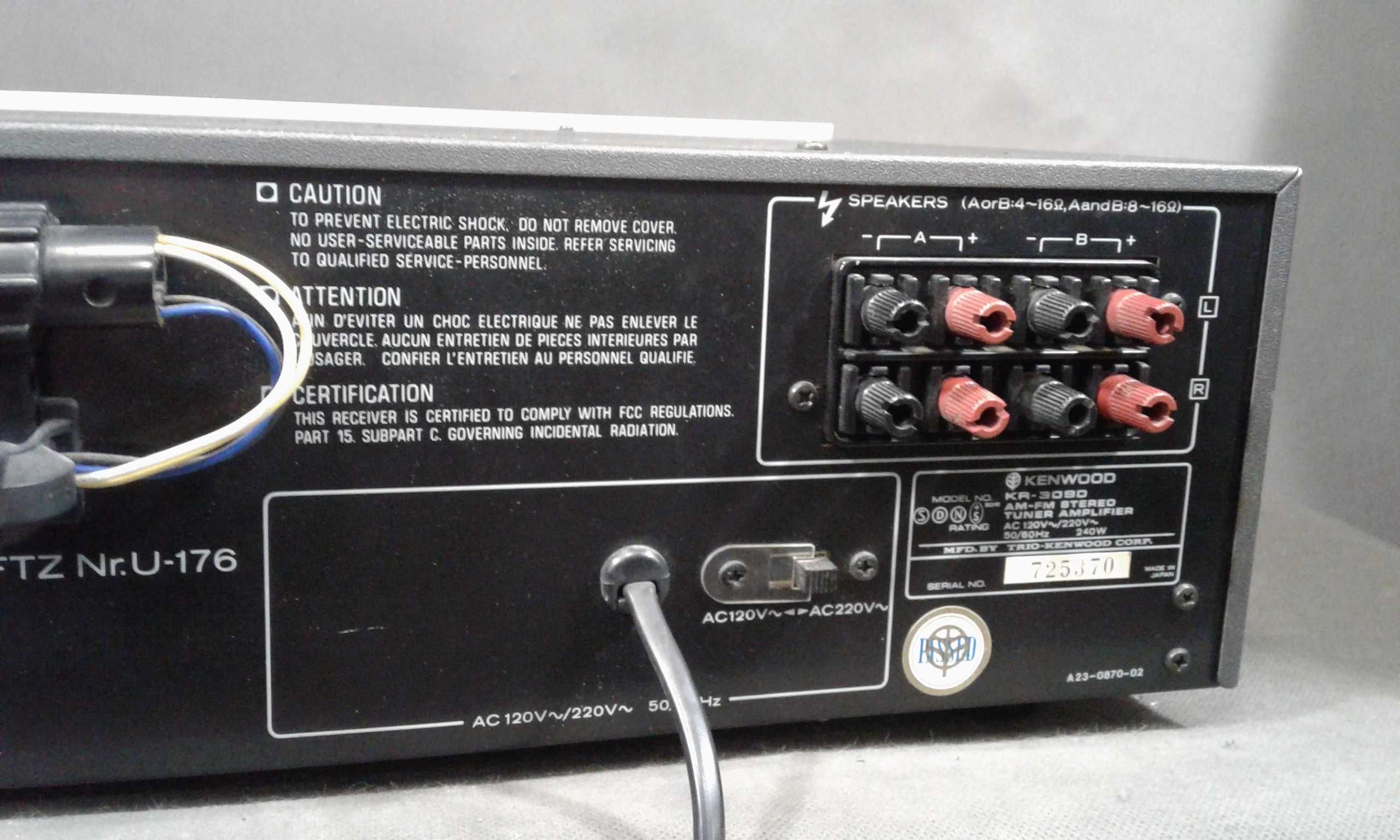 KENWOOD KR-3090,amplituner stereo vintage