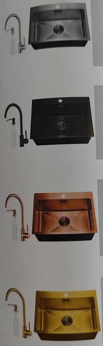 Мойка врезная со смесителем нержавейка,в ассортименте!