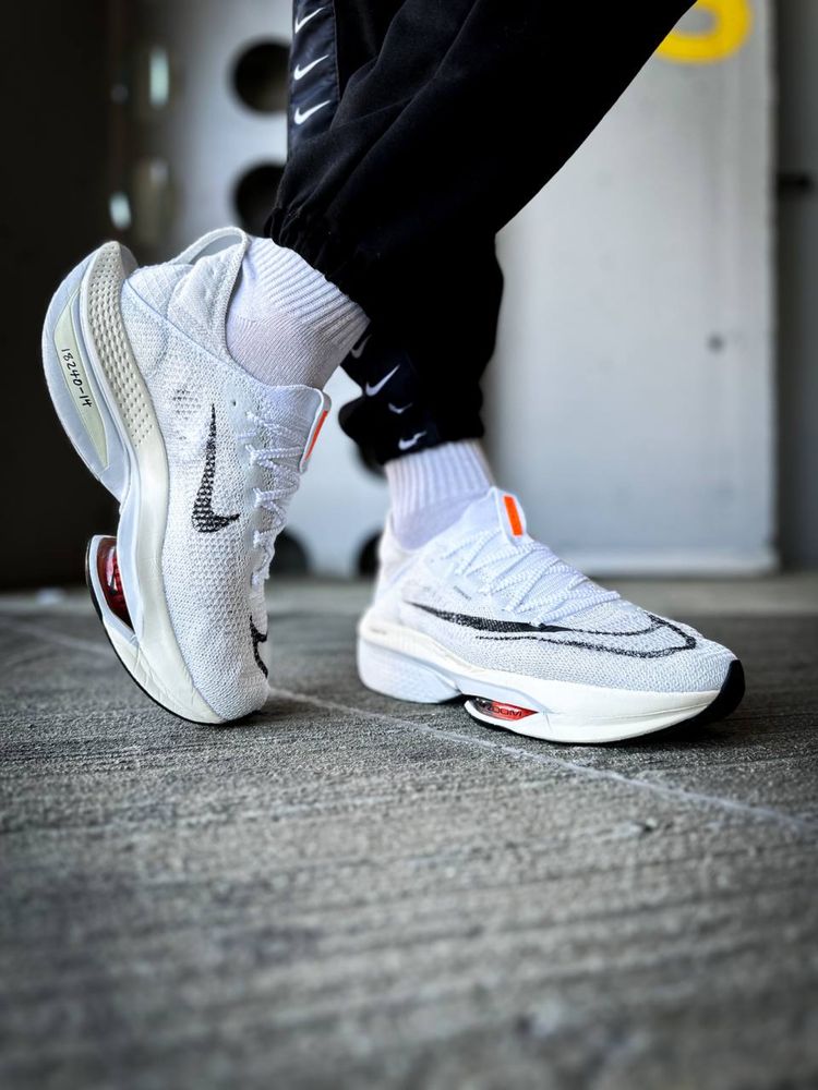 Nike Air Zoom Alphafly Чоловічі білі кросівки найк аір зум альфа флай