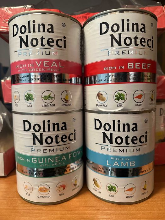 Mokra karma Dolina Noteci Premium 12sztuk po 800g MIX