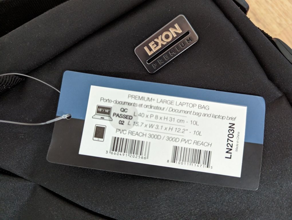 Lexon Premium+ L LN2703N torba na laptop i dokumenty