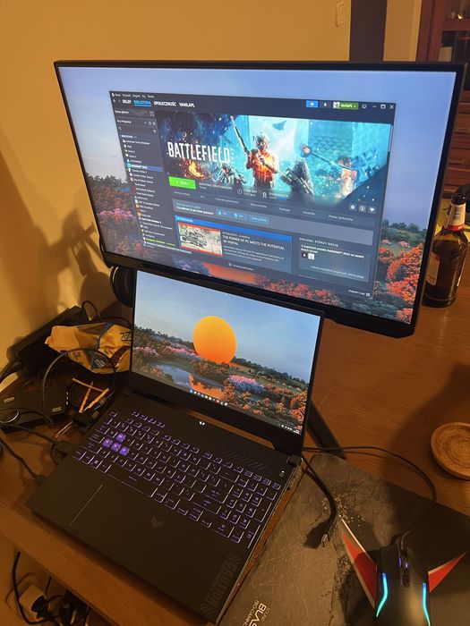 Asus TUF15 Ryzen 7 RTX 4060 2Tb Na Gwarancji + monitor 240hz