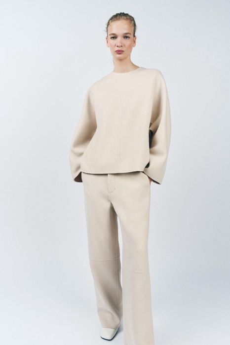 Костюм із мʼякої вовни Zara