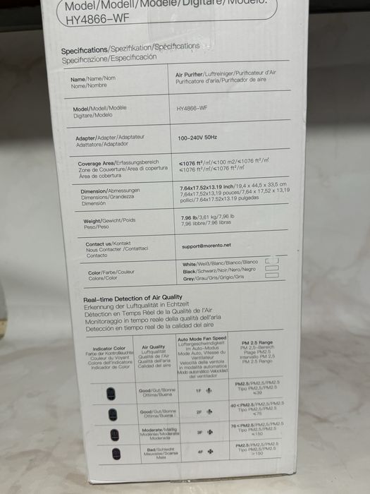 Розумний очіщувач повітря. Для великих приміщень. Очісник повітря