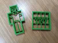 Foremki wykrawacze do ciastek pierników Minecraft