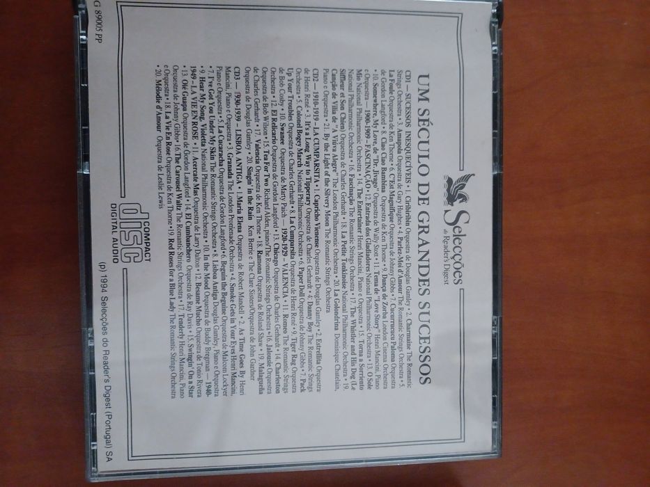 Coleção de 5 CD's "Um Século de Grandes Sucessos" das Selecções