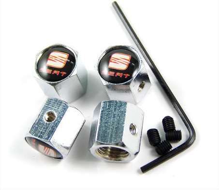 Tampas de válvulas de jantes anti-roubo para todos os carros