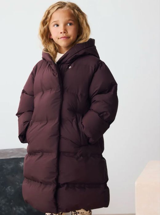 Пальто пуховик  Next куртка подовжена  для дівчинки