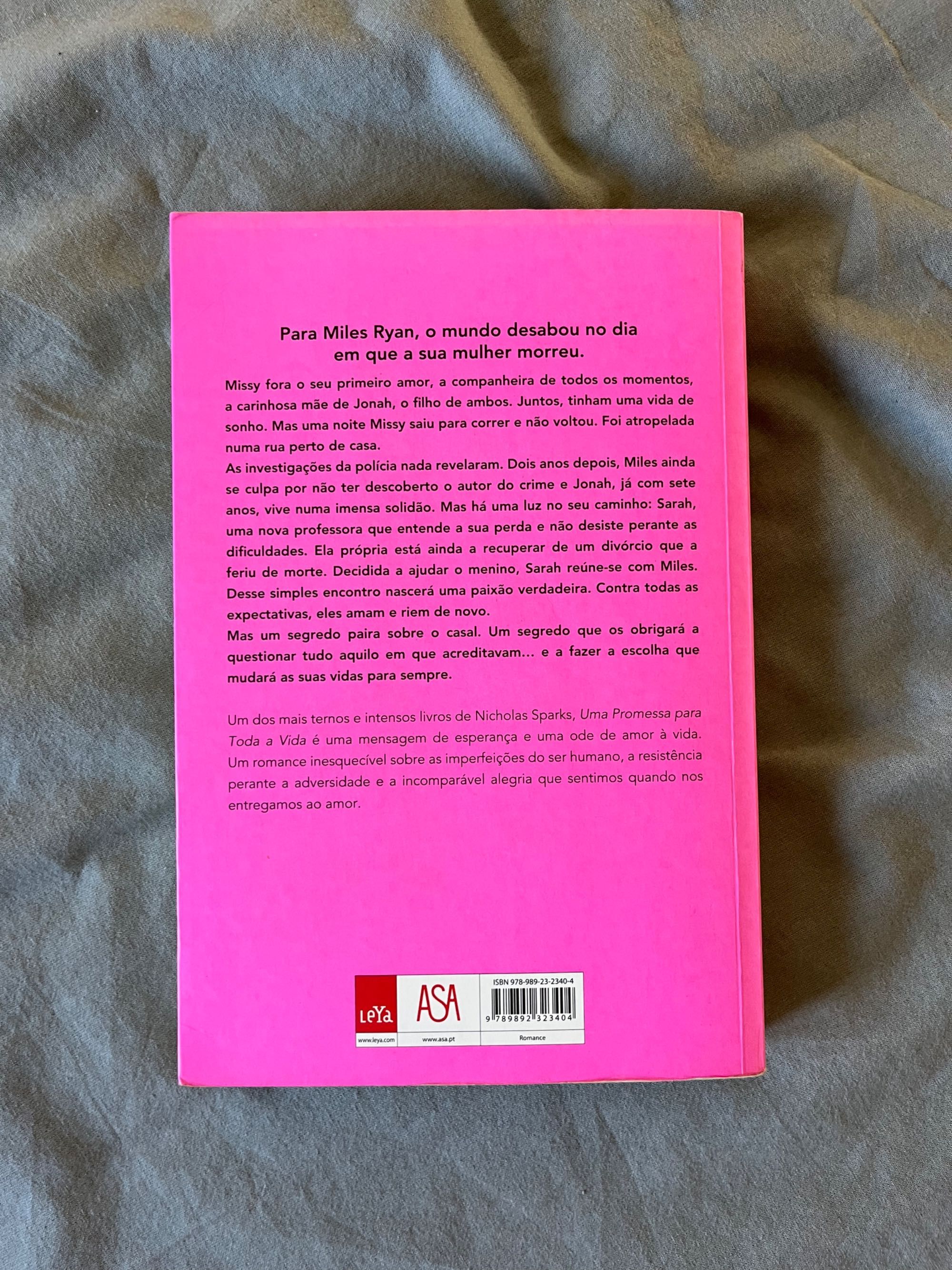 Livro Uma Promessa para a Vida de Nicholas Sparks