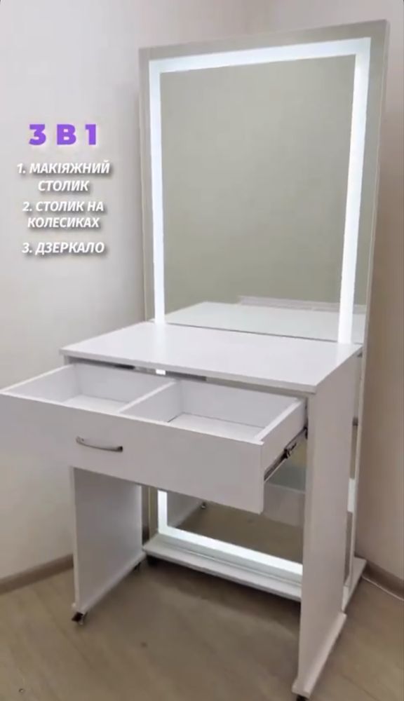 Макияжное зеркало 3в1