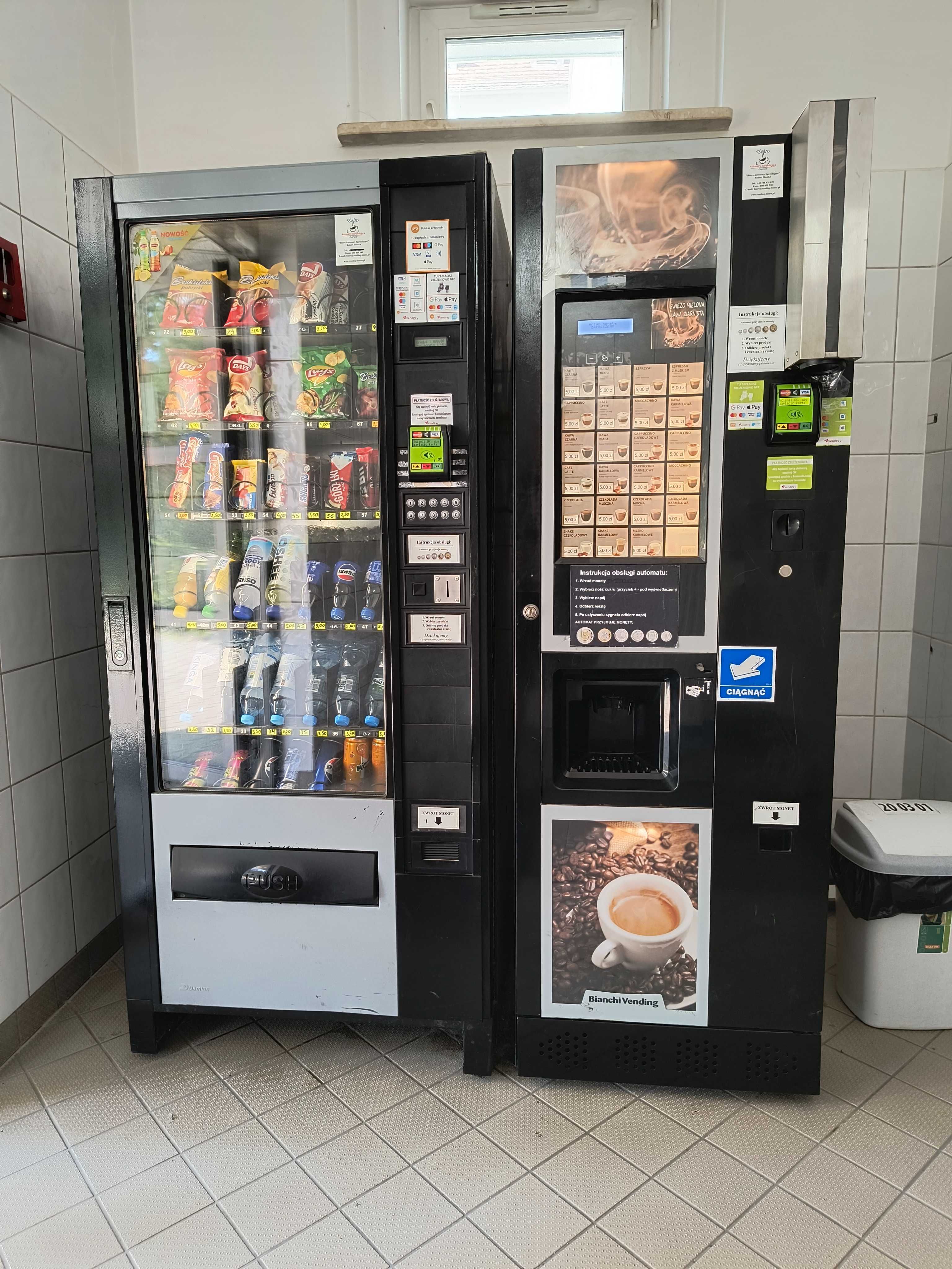 Automat Sprzedający Vending Gorące napoje Kawa Kawomat