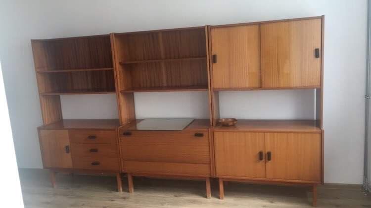 meble stolik prl regał witryna vintage