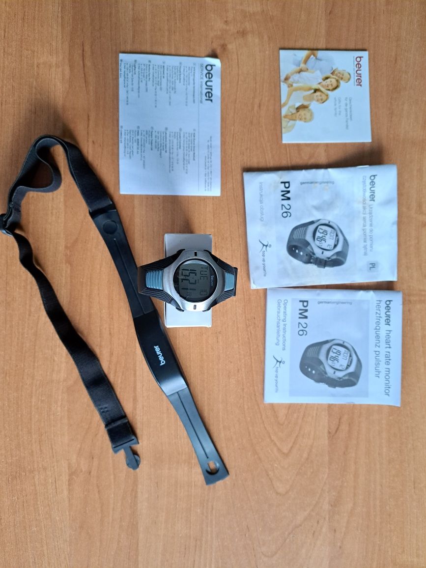 Pulsometr, zegarek sportowy Beurer PM 26