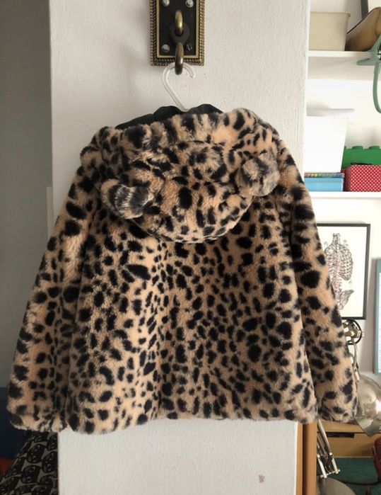 Blusão acolchoado em pêlo leopardo H&M