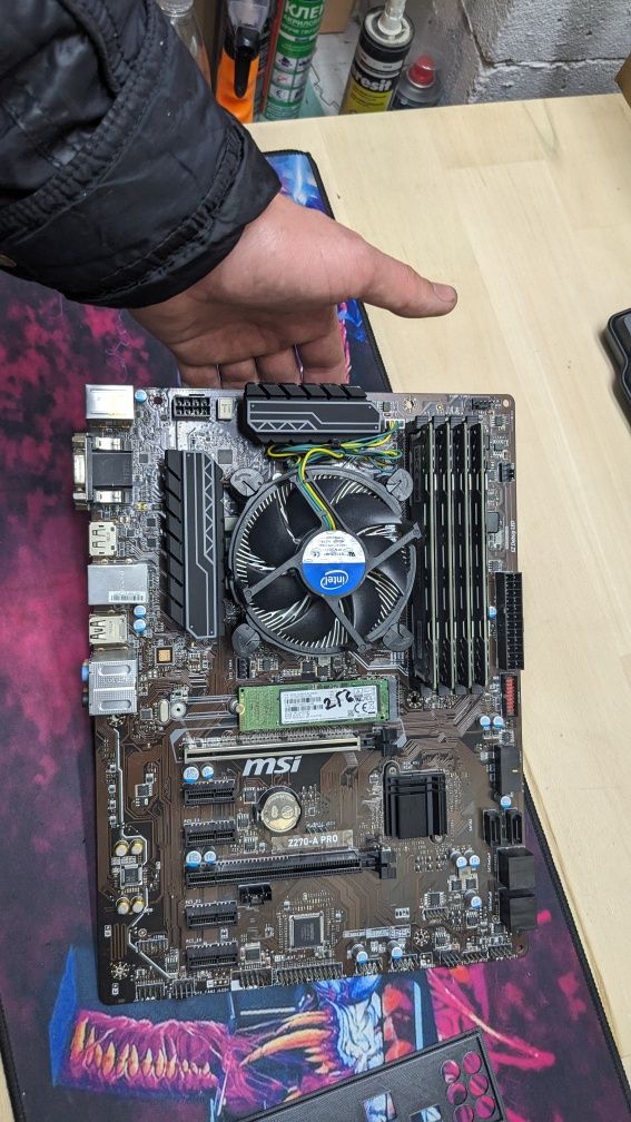 Комплект msi z270 A pro +i5-6400+ ddr4 16gb+ssd 256gb