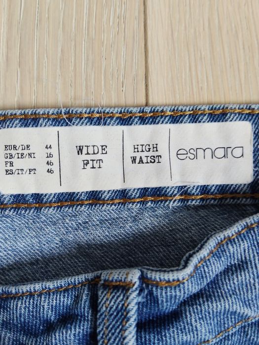 Spodnie jeansy wide leg High waist